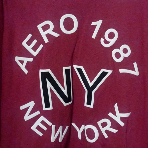 Aeropostale-Maroon/Berry Logo Tee Shirt - 3X - Picture 3 of 4